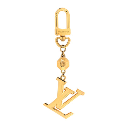 Louis Vuitton LV Facettes Bag Charm Key Holder Gold 1 of 4