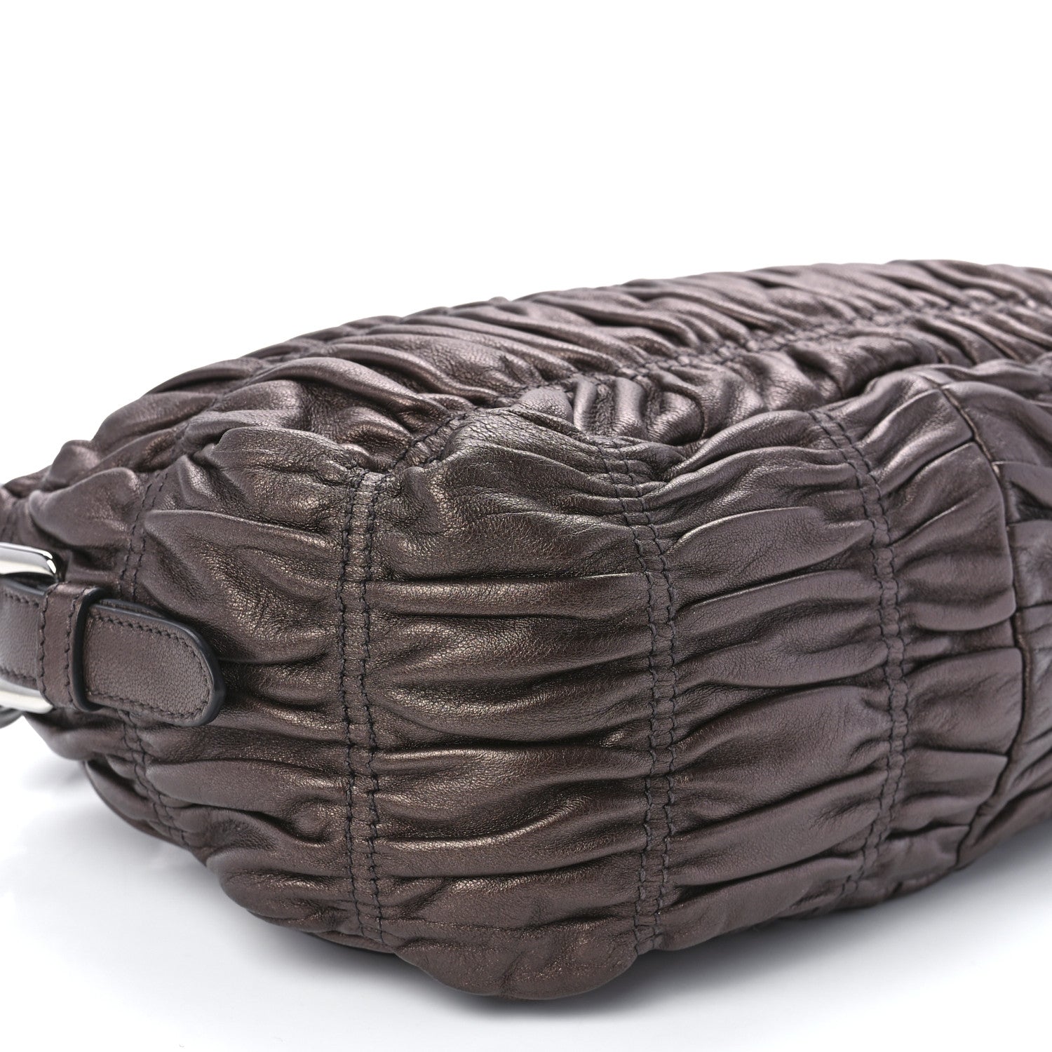Prada Nappa Gaufre Mordore Chain Bag Brown 10 of 11