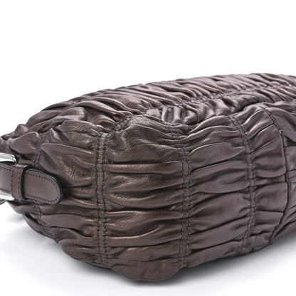 Prada Nappa Gaufre Mordore Chain Bag Brown 10 of 11