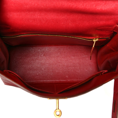 Hermes Courchevel Kelly Retourne 28 Rouge Vif 4 of 13