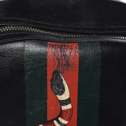 Gucci Calfskin Kingsnake Dome Backpack Black 8 of 17