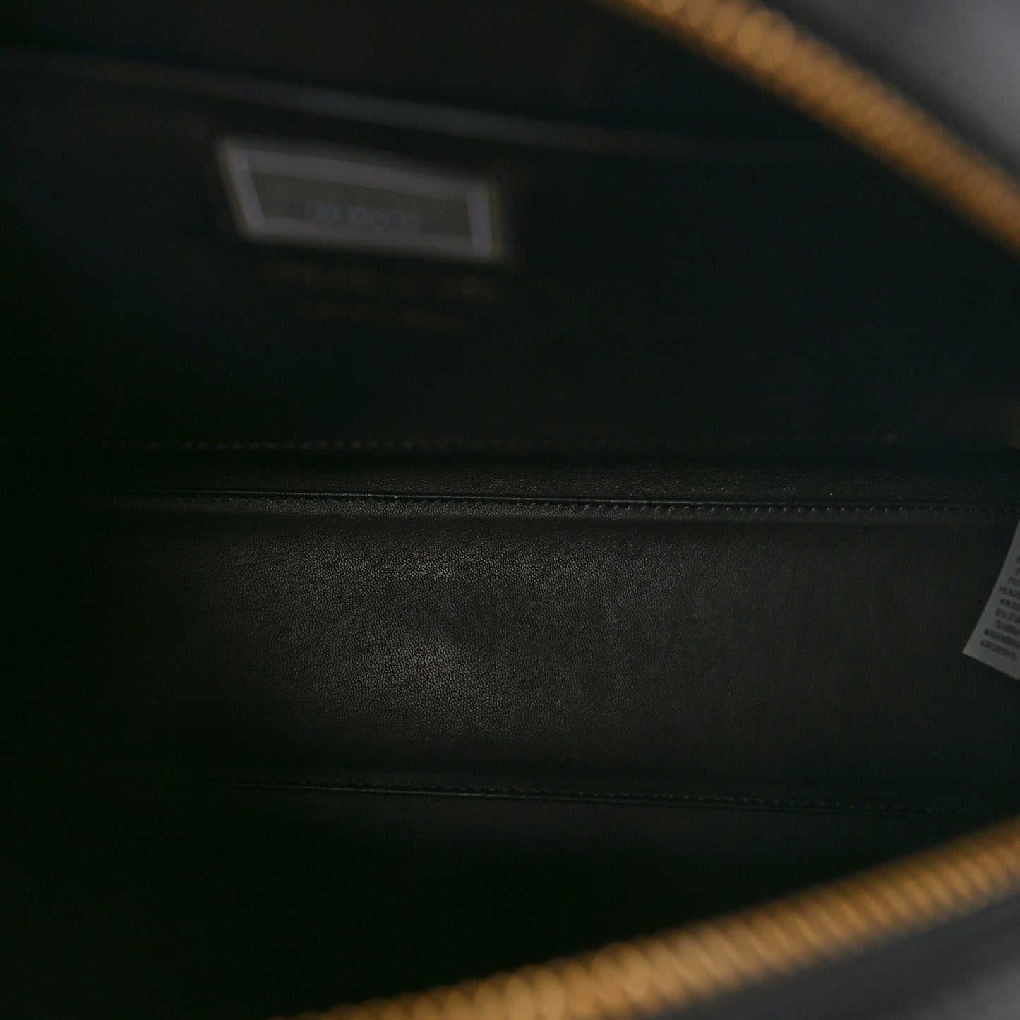 Calfskin Medallion Tribute Bowling Bag Black