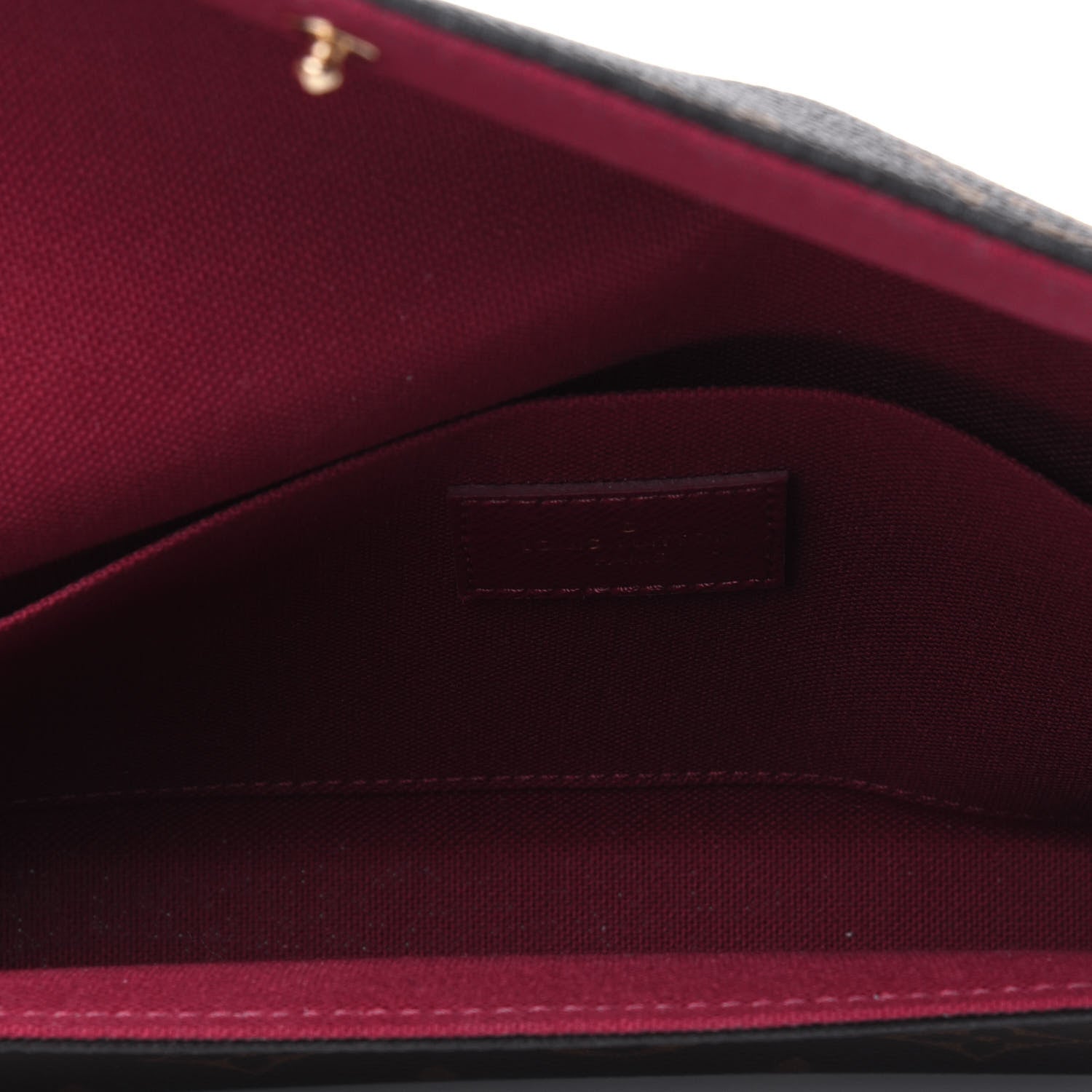 Louis Vuitton Monogram Pochette Felicie Chain Wallet Fuchsia 5 of 11