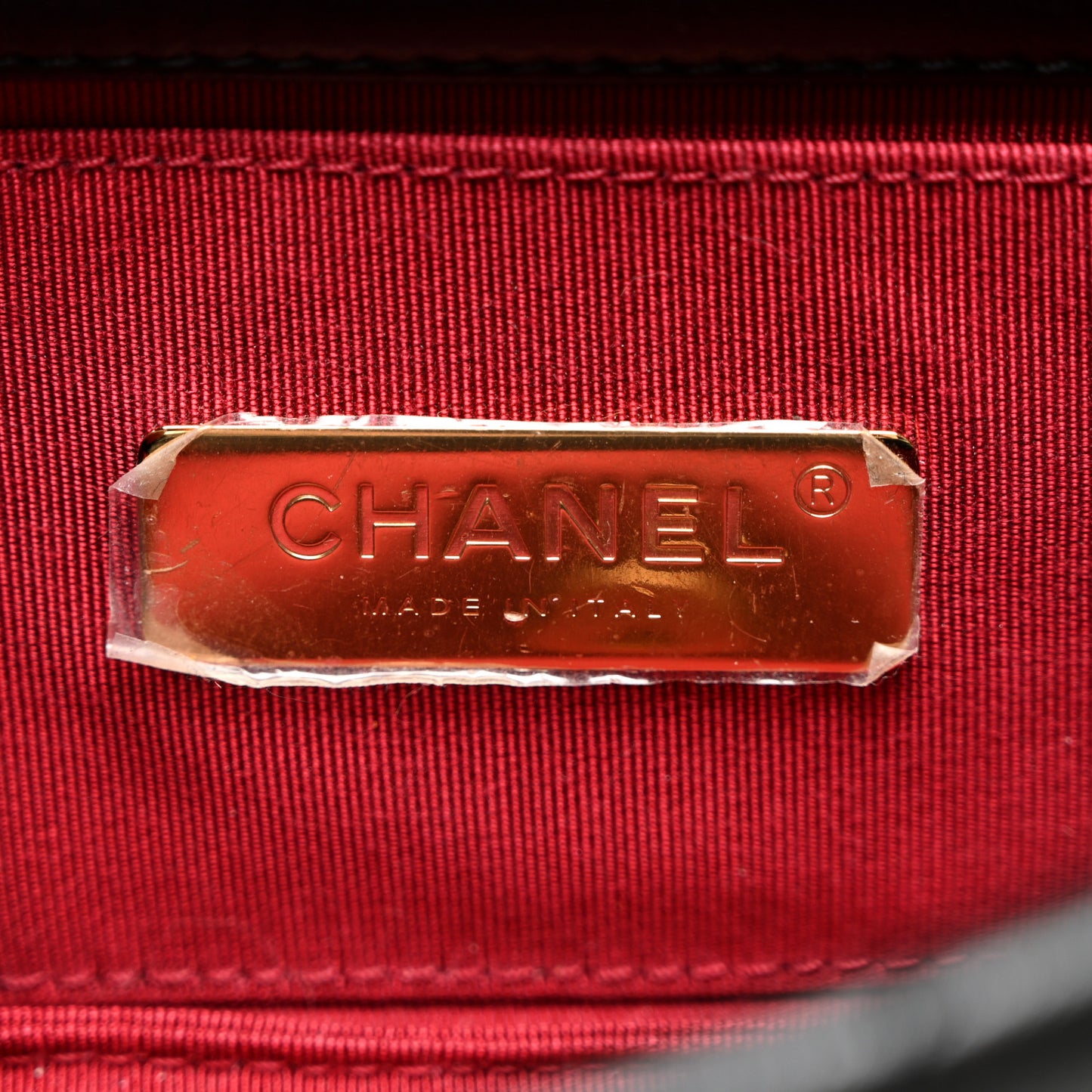 Goatskin Quilted Chanel 19 Waist Bag Black