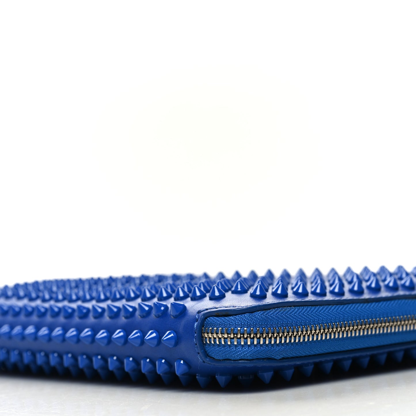 Calfskin Spiked IPad Case Blue Saphir