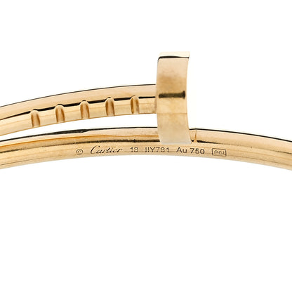 Cartier 18K Yellow Gold Small Juste Un Clou Bracelet 18 4 of 5