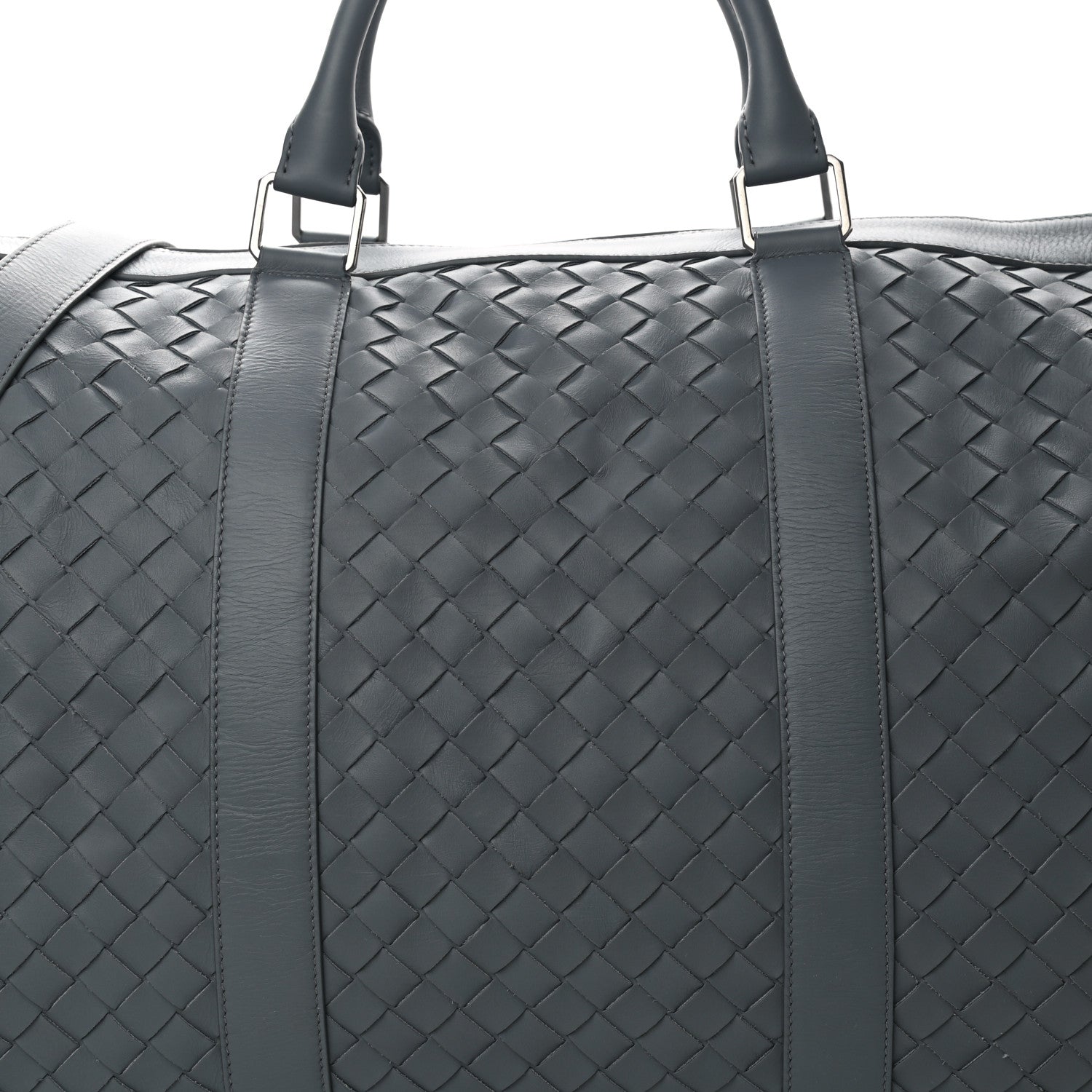 Bottega Veneta Nappa Intrecciato Large Holdall Duffel Grey 7 of 9