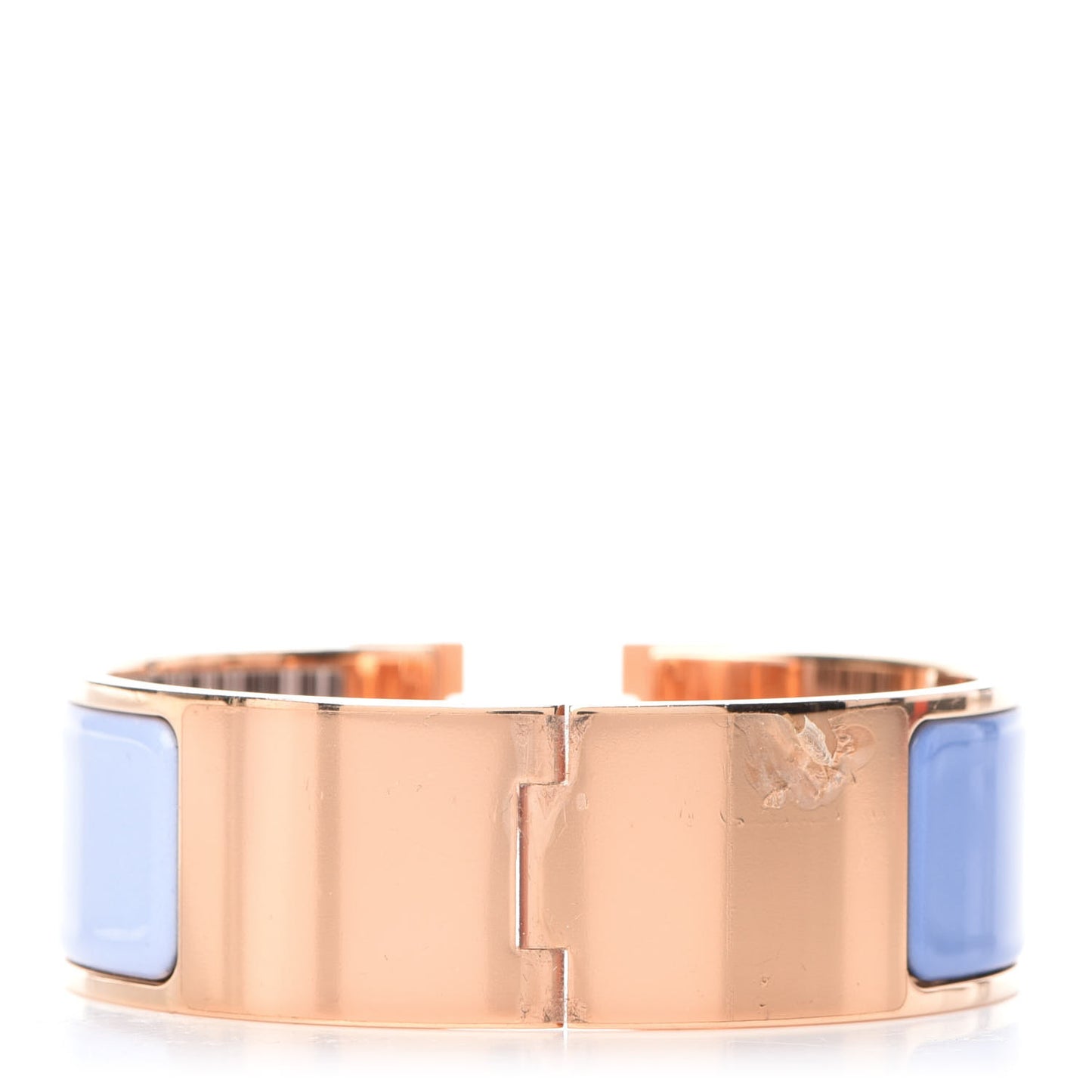 Enamel Wide Clic Clac H Bracelet PM Lavande Bleu Lupin