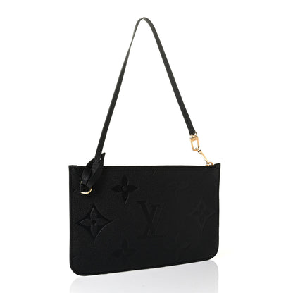 Louis Vuitton Empreinte Monogram Giant Neverfull MM Pochette Black 2 of 5