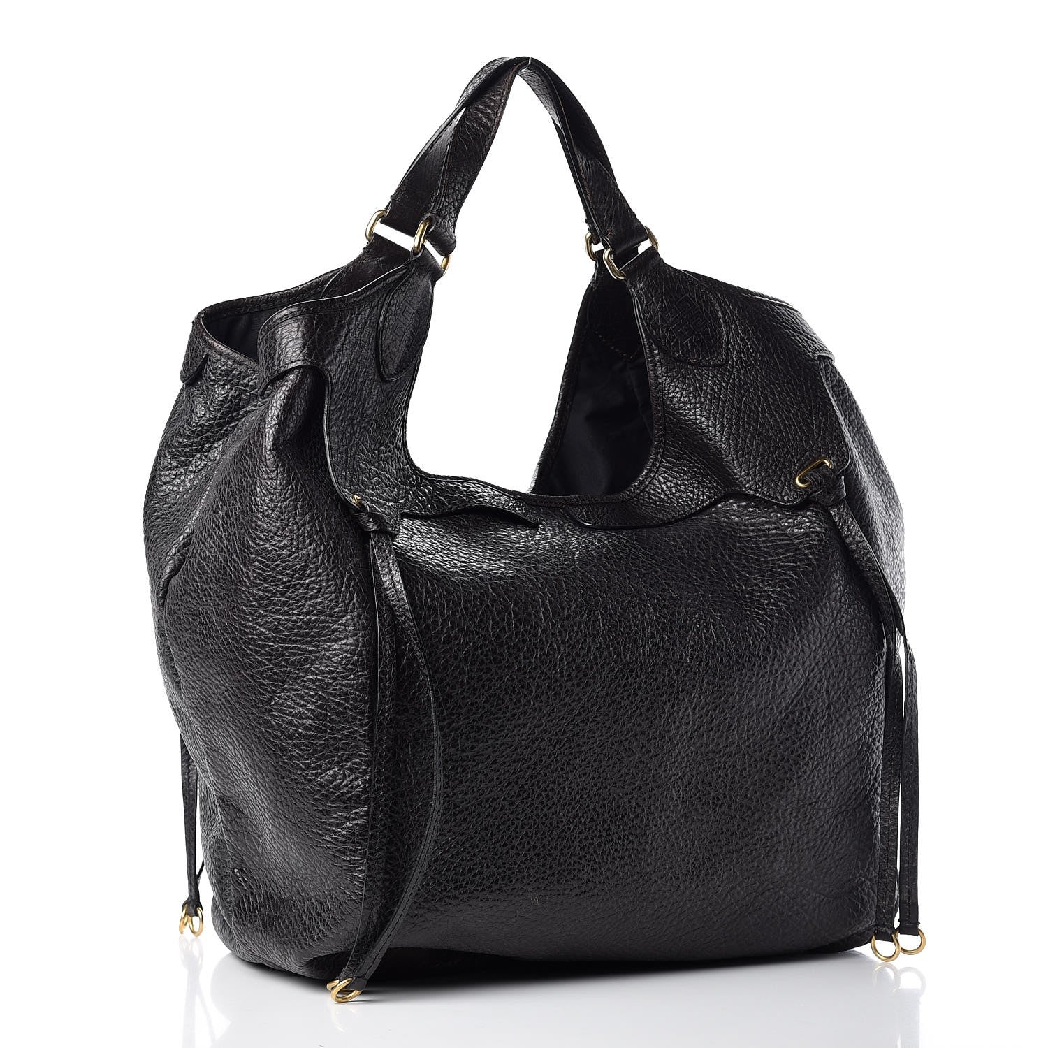 Givenchy Pebbled Calfskin Hobo Black 3 of 10