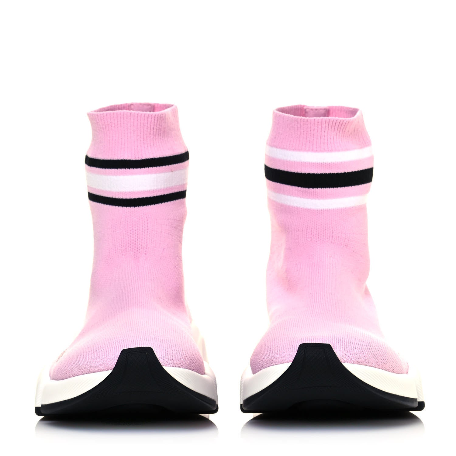 Balenciaga Technical 3D Recycled Knit Striped Womens Speed 2.0 Sneakers 38 Sweet Lilac Multicolor 2 of 7
