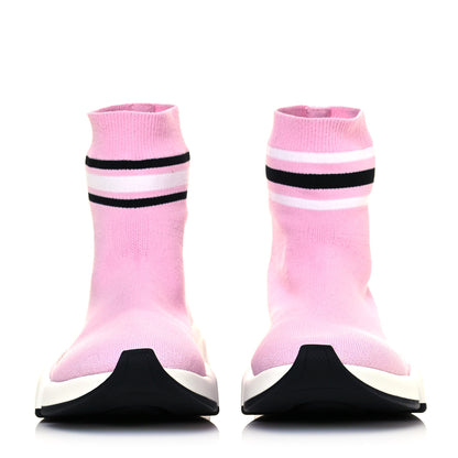 Balenciaga Technical 3D Recycled Knit Striped Womens Speed 2.0 Sneakers 38 Sweet Lilac Multicolor 2 of 7