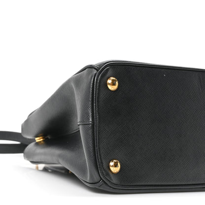 Prada Saffiano Small Galleria Double Zip Tote Black 8 of 9