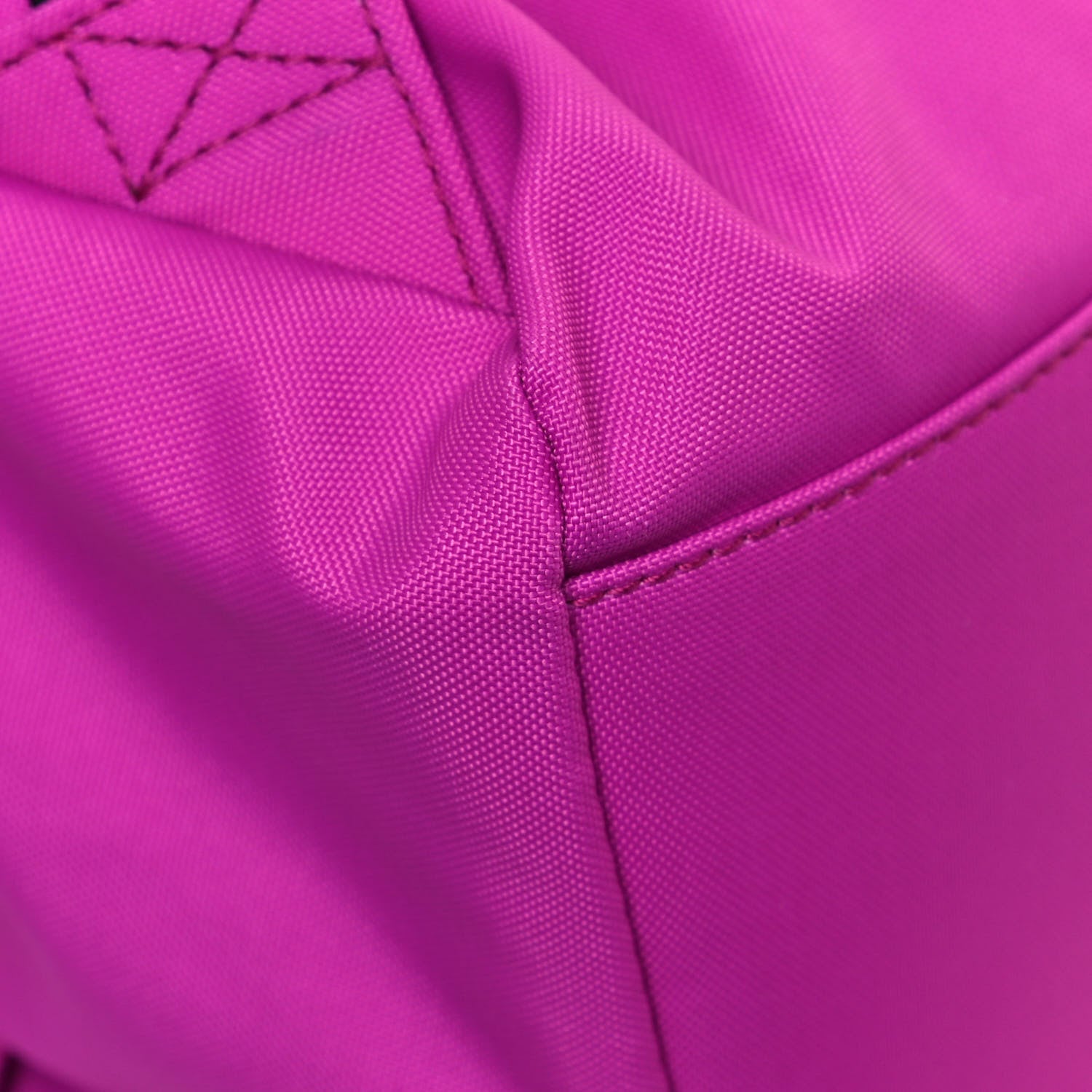 Balenciaga Sport Nylon Logo Embroidered S Wheel Backpack Fuchsia Black 10 of 11