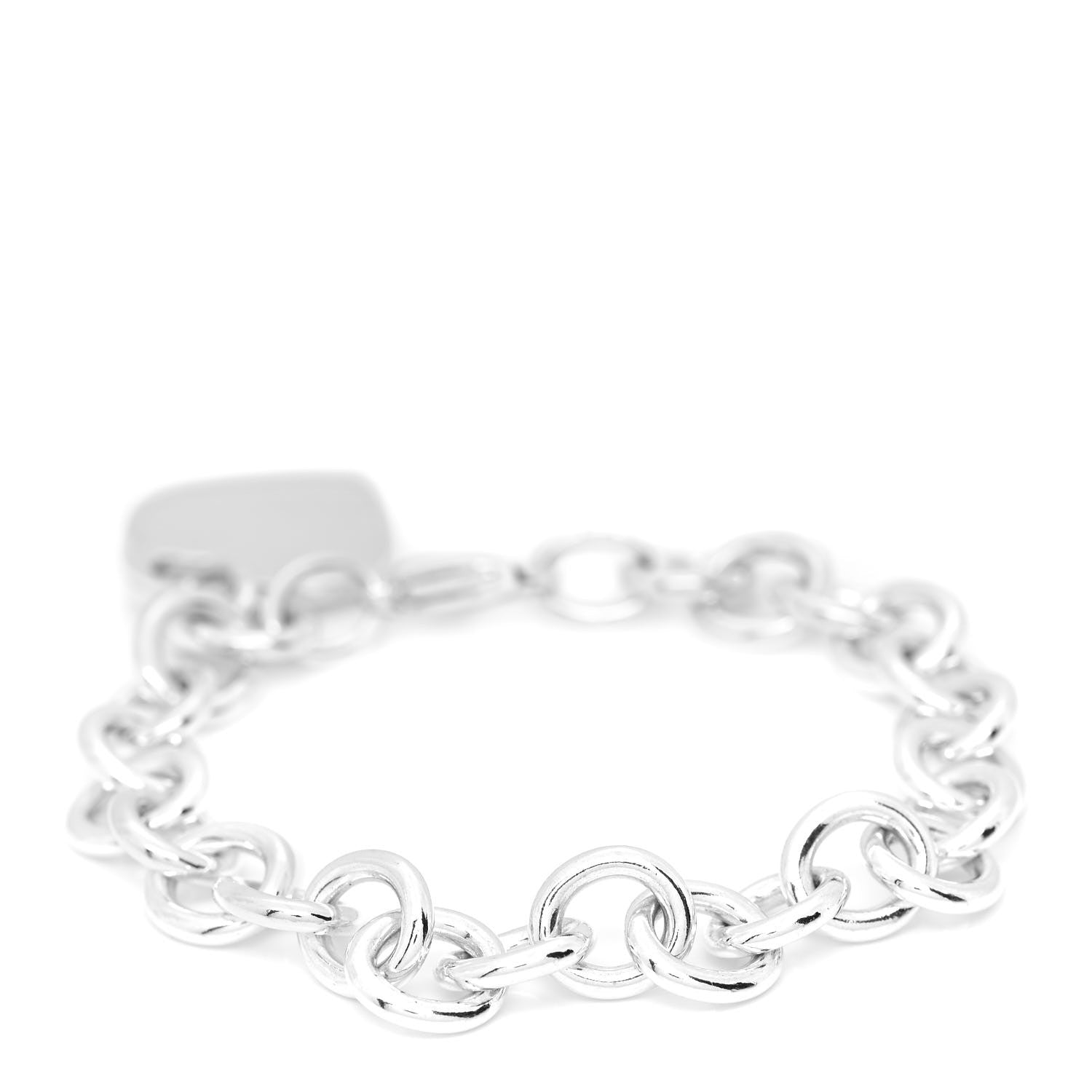 Tiffany Sterling Silver Heart Tag Charm Bracelet 3 of 4