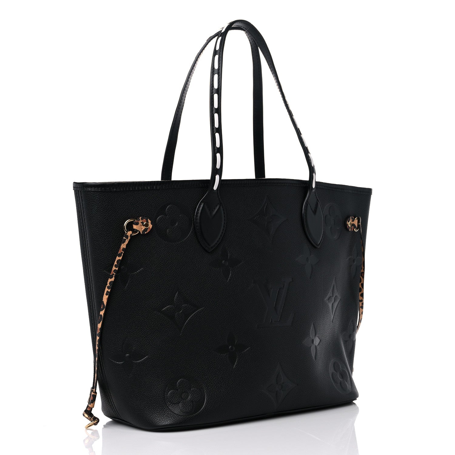 Louis Vuitton Empreinte Monogram Giant Wild At Heart Neverfull MM Black 3 of 8