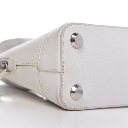 Balenciaga Grained Calfskin XXS Ville Top Handle Bag White Black 16 of 20