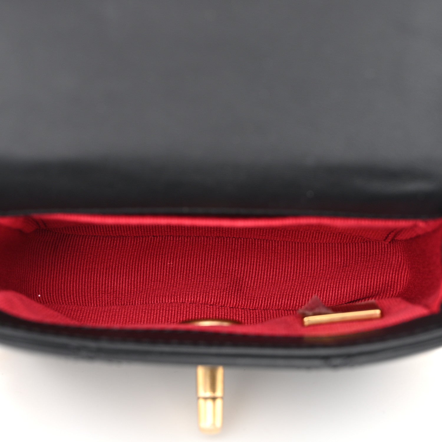 Chanel Calfskin Quilted Mini Framing Chain Bag Black 5 of 10