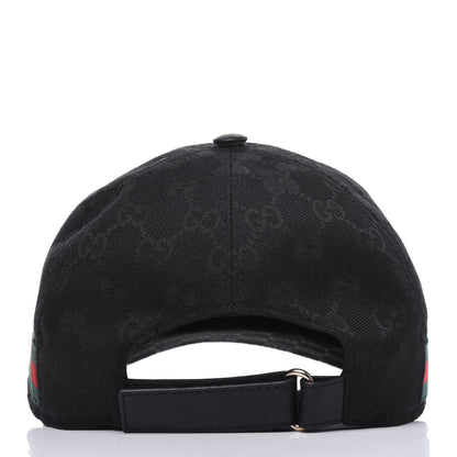 Gucci Monogram Web Baseball Hat M Black 3 of 8