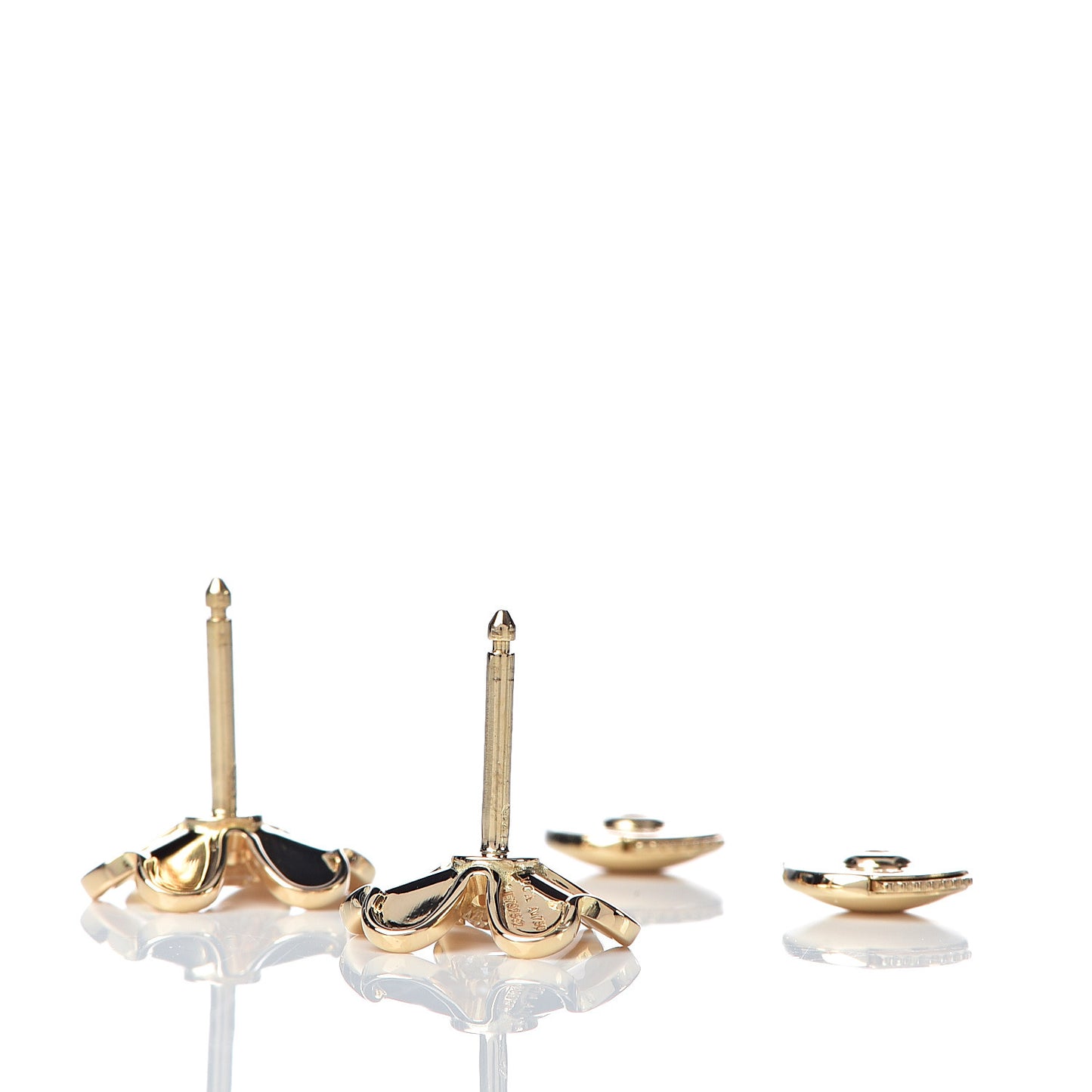 18K Yellow Gold Diamond Mini Frivole Earrings