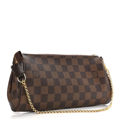 Louis Vuitton Damier Ebene Eva Clutch 2 of 10