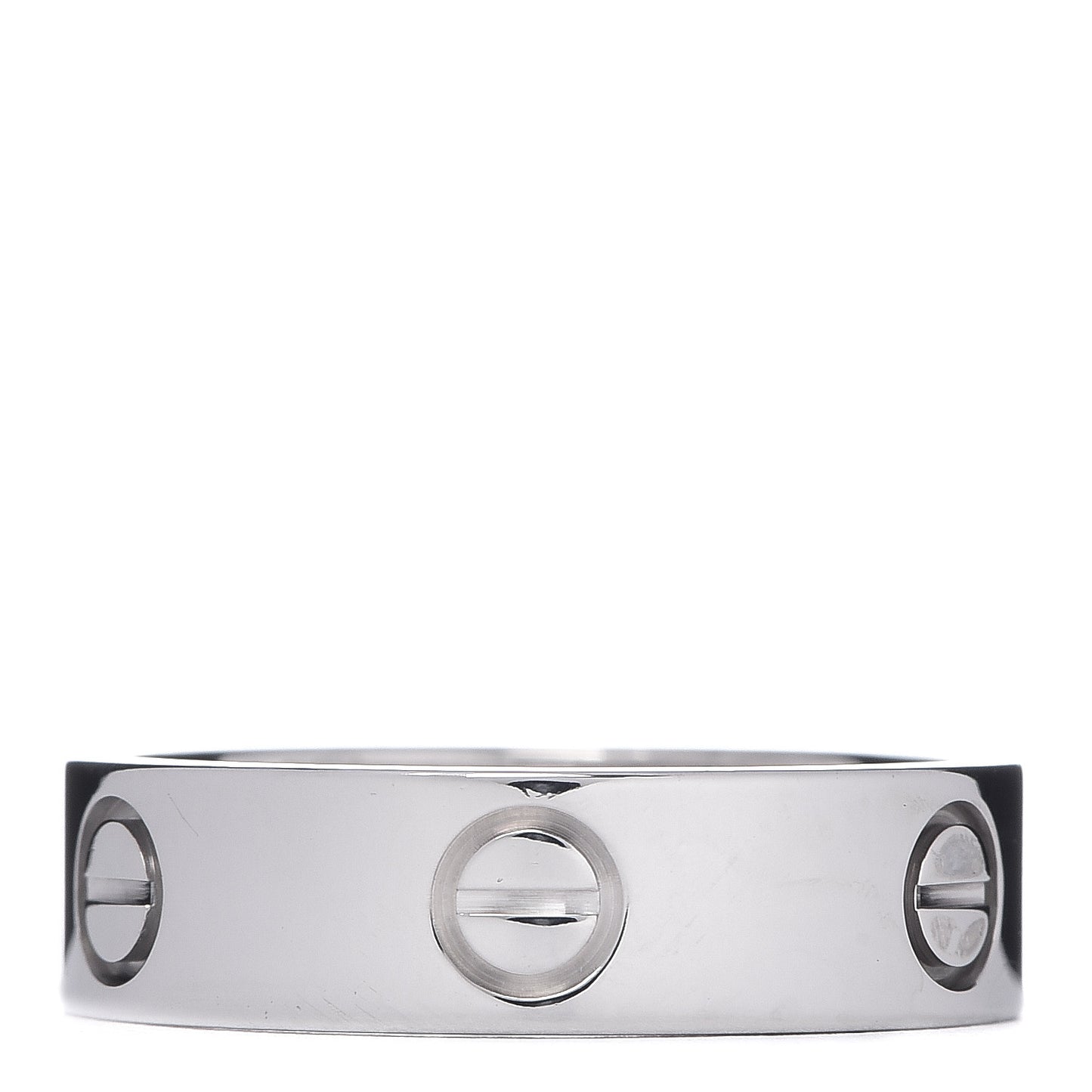 18K White Gold 5.5mm LOVE Ring 56 7.75