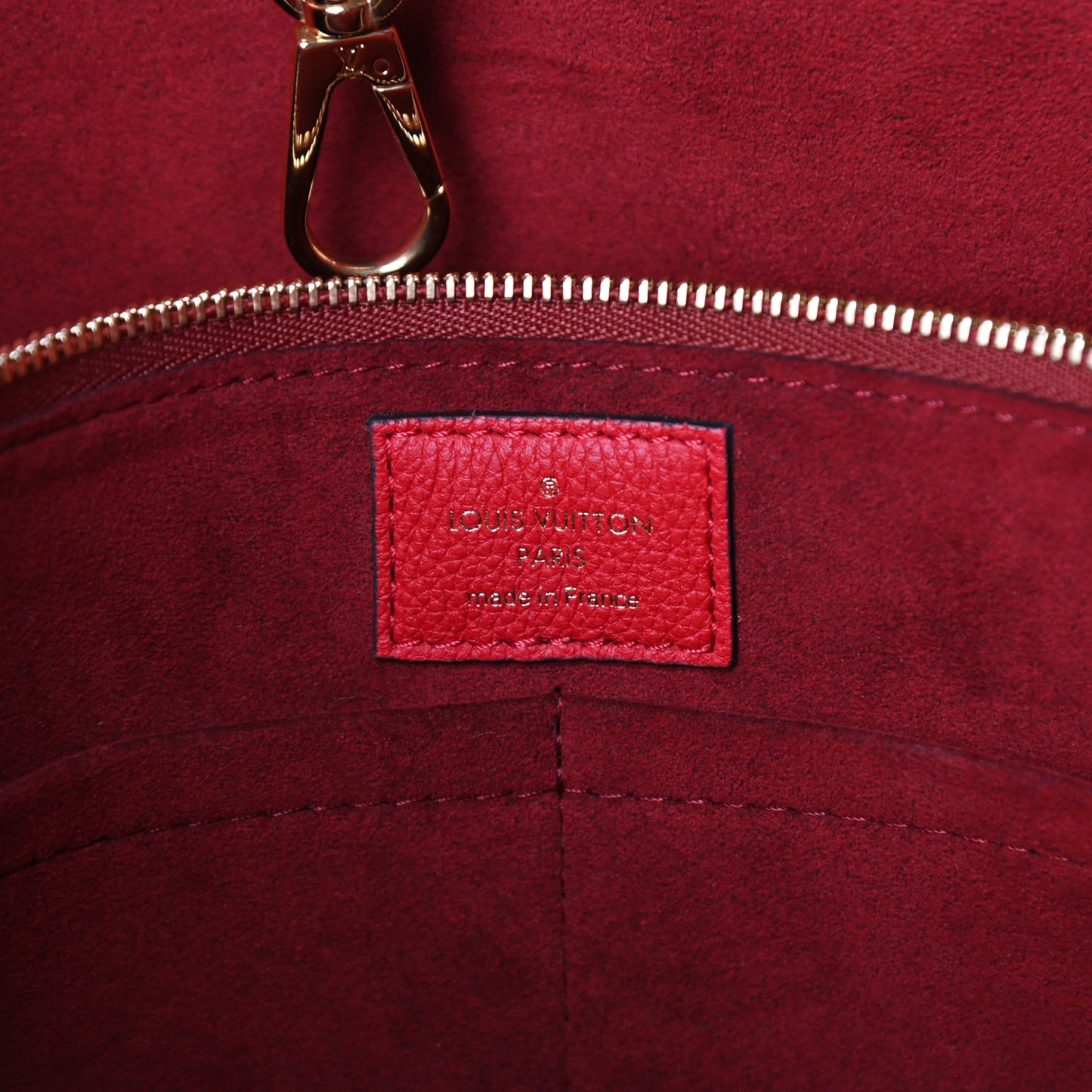 Calfskin Monogram Kimono Tote Cherry