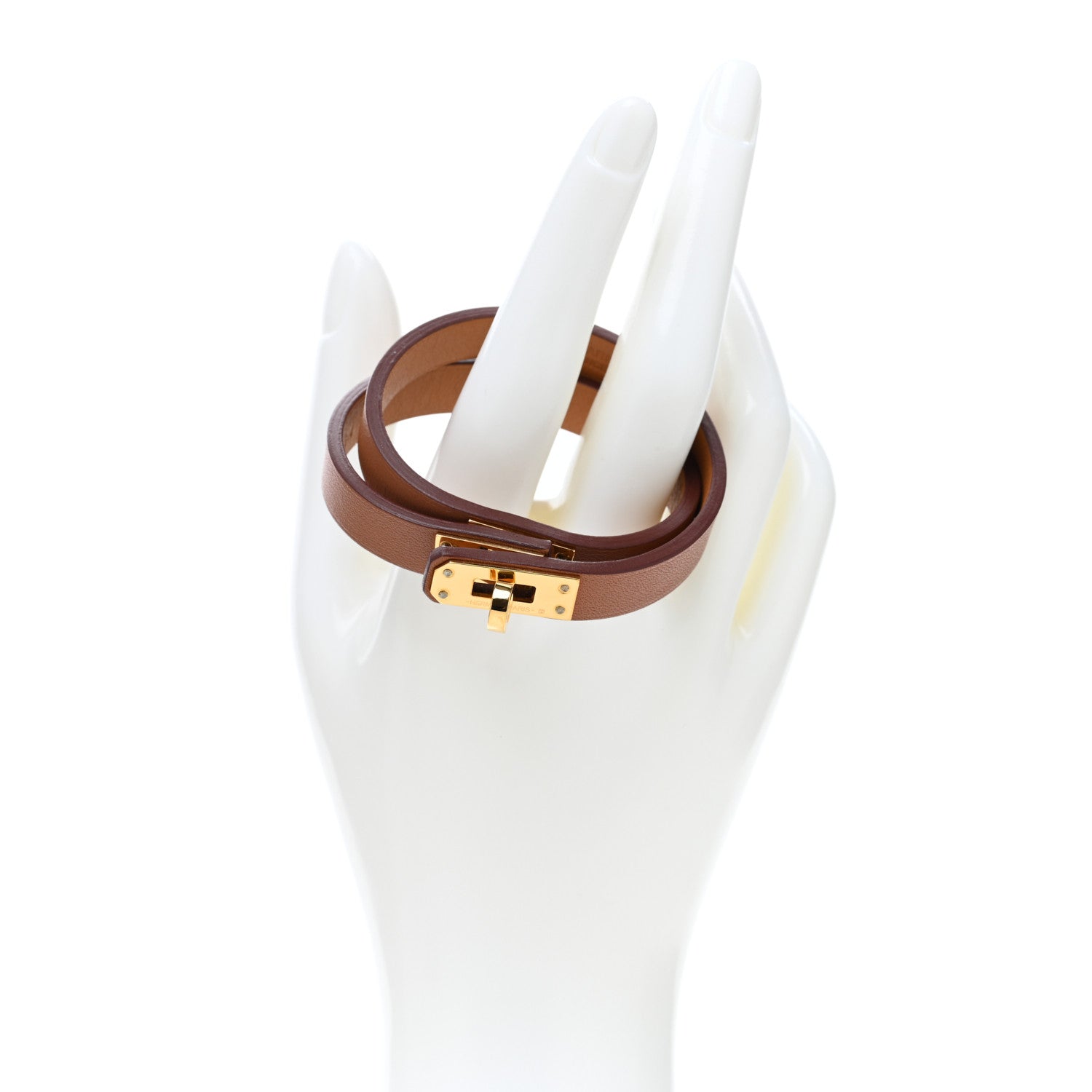 Hermes Swift Mini Kelly Double Tour Bracelet T2 Gold 2 of 5