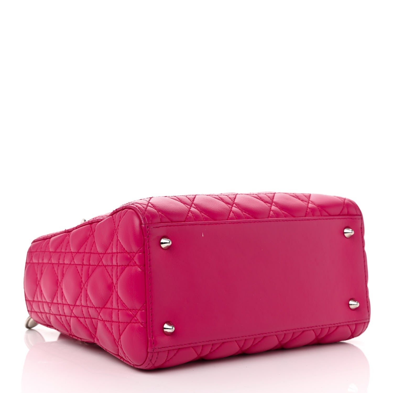 Christian Dior Lambskin Cannage Medium Lady Dior Pink 4 of 9