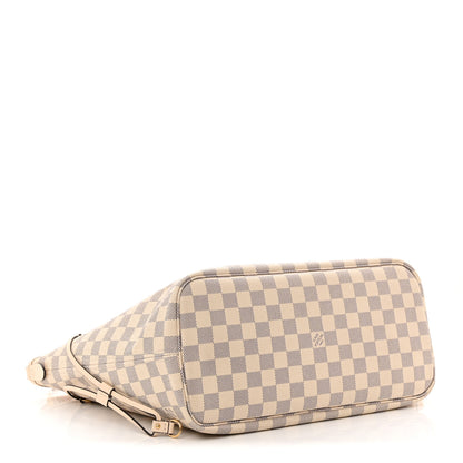 Louis Vuitton Damier Azur Braided Neverfull MM Pink 5 of 11