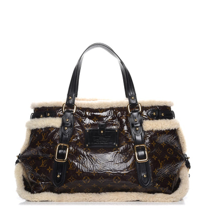 Louis Vuitton Patent Monogram Shearling Sac Thunder 1 of 7