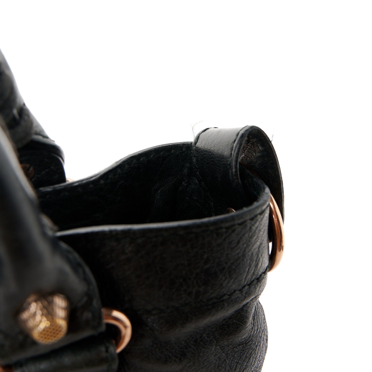 Agneau Giant 12 Rose Gold Hardware Town Black