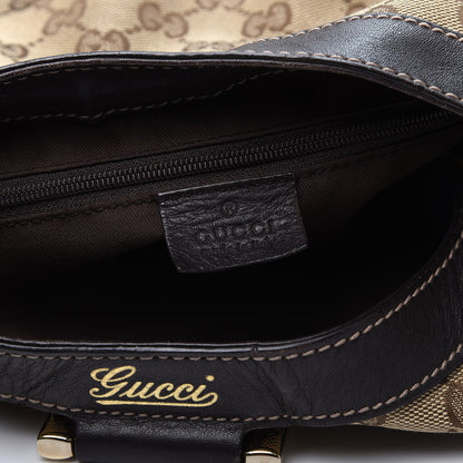 Gucci Monogram Large D Gold Hobo Dark Brown 8 of 10