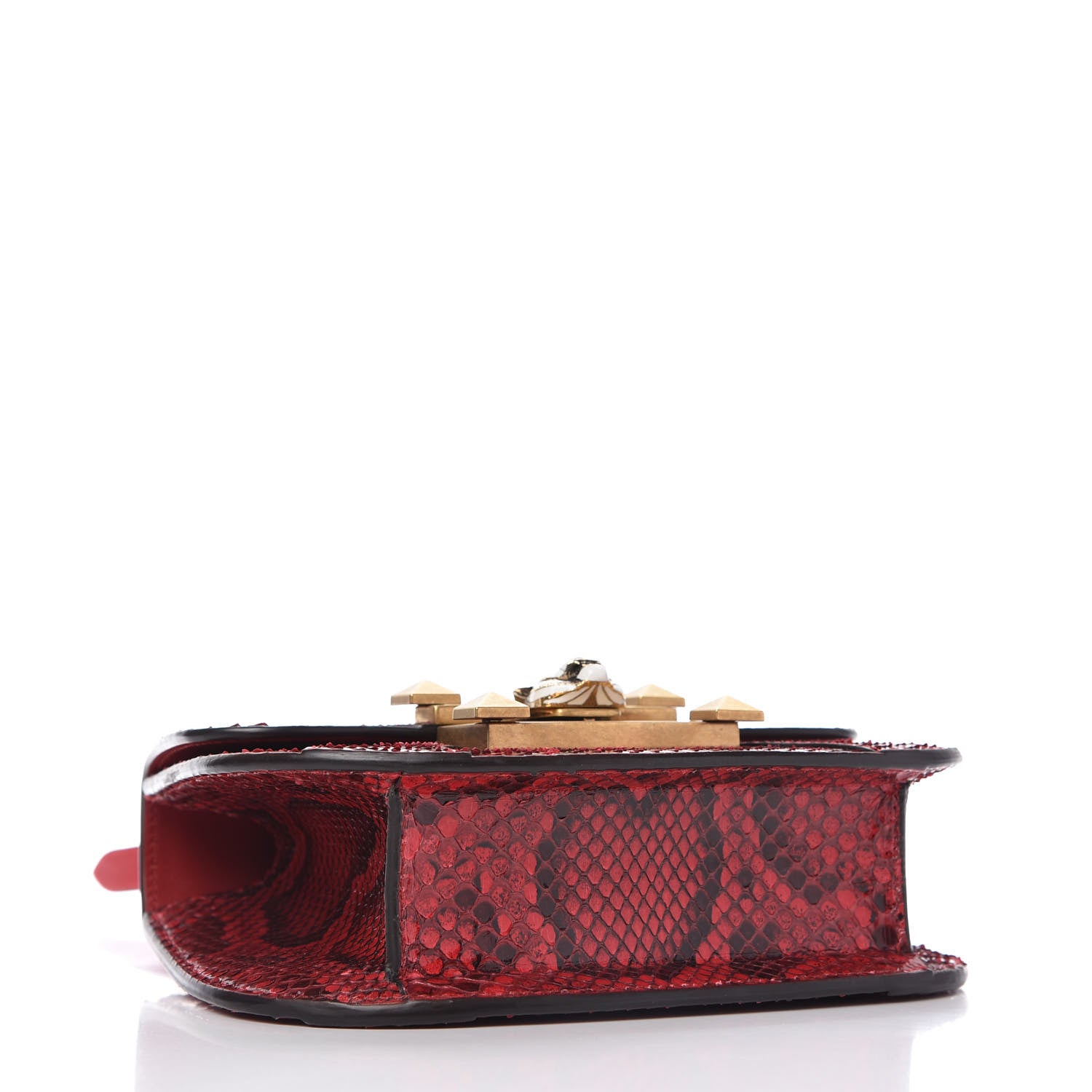 Gucci Elaphe Radiata Small Osiride Shoulder Bag Hibiscus Red 4 of 10