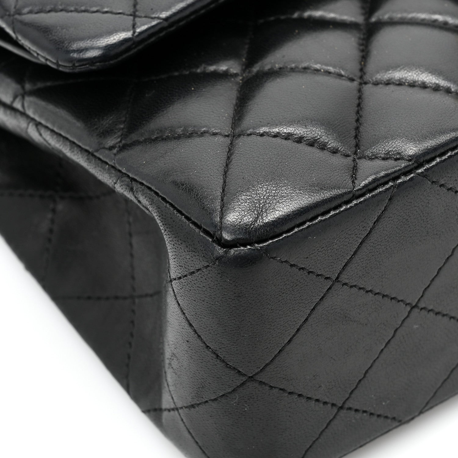 Chanel Lambskin Quilted Small Double Flap Black 13 of 16