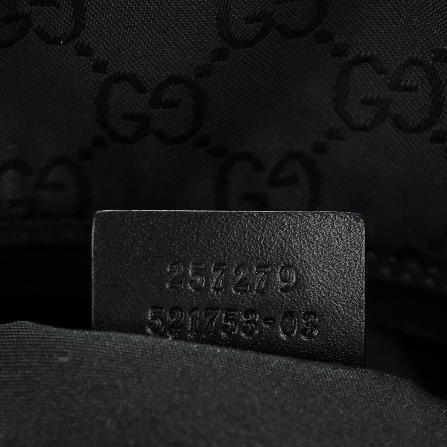 Gucci Nylon Monogram Large Hobo Black 6 of 7