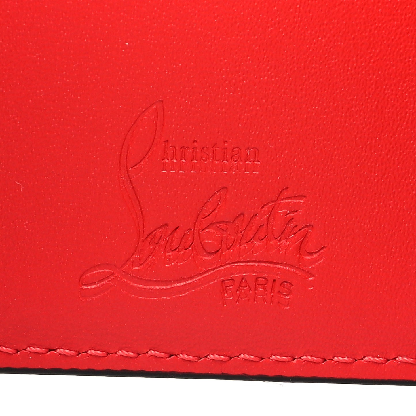 Calfskin Script Mini Loubigaga Wallet Black