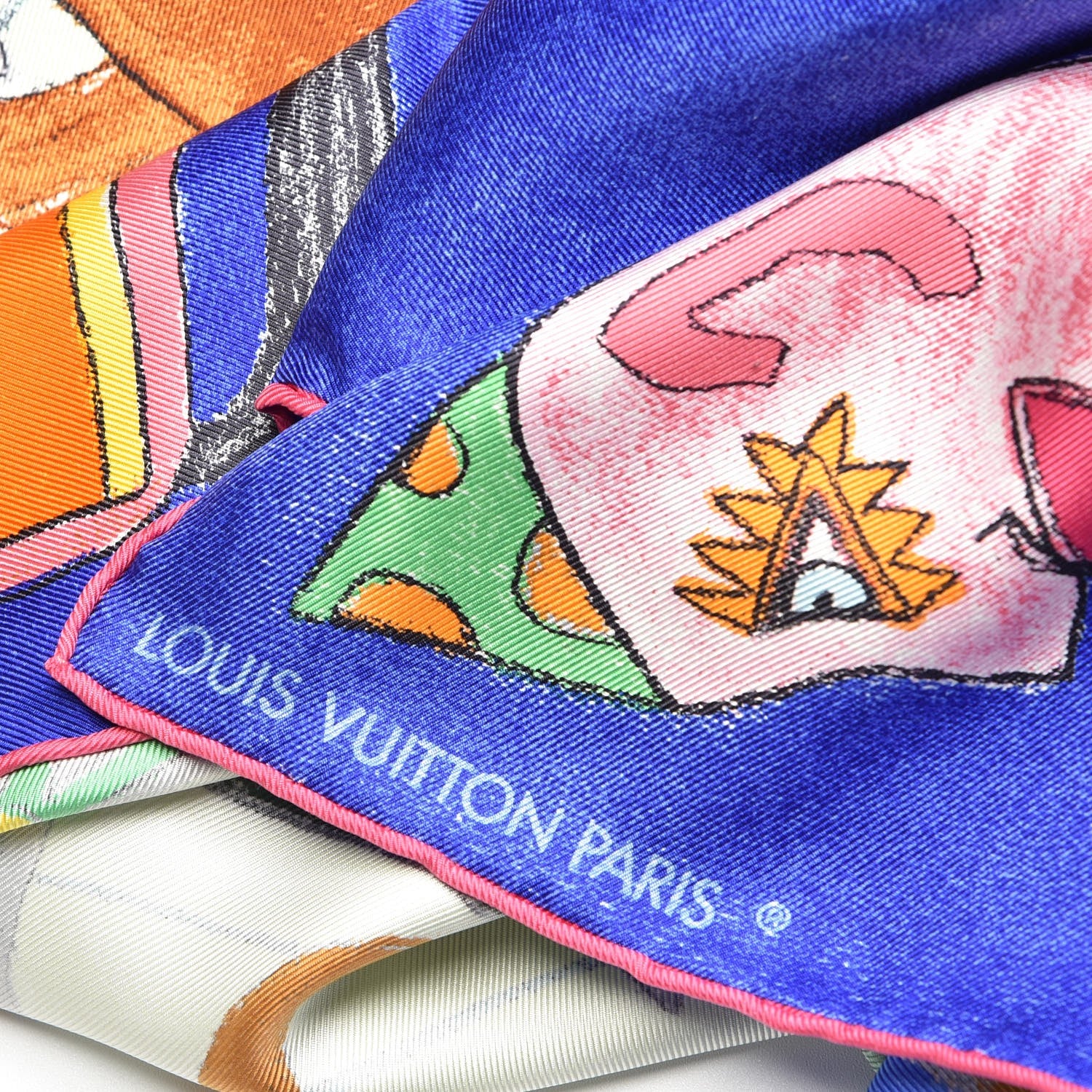 Louis Vuitton Silk William Wilson Les Chevaux Scarf 4 of 4