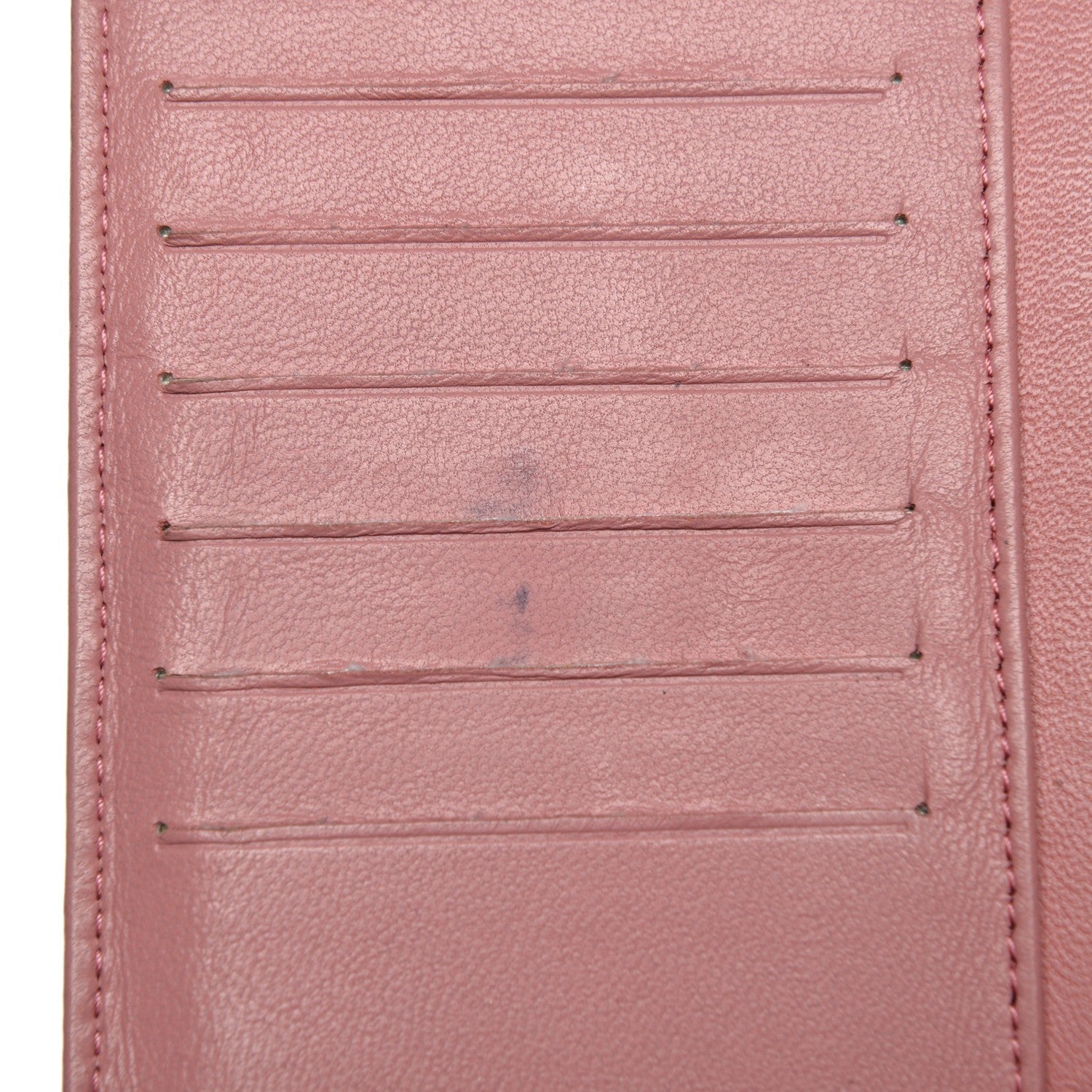 Chanel Lambskin Quilted Yen Wallet Pink 10 of 11