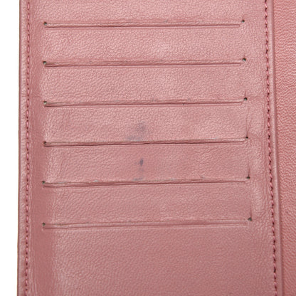 Chanel Lambskin Quilted Yen Wallet Pink 10 of 11