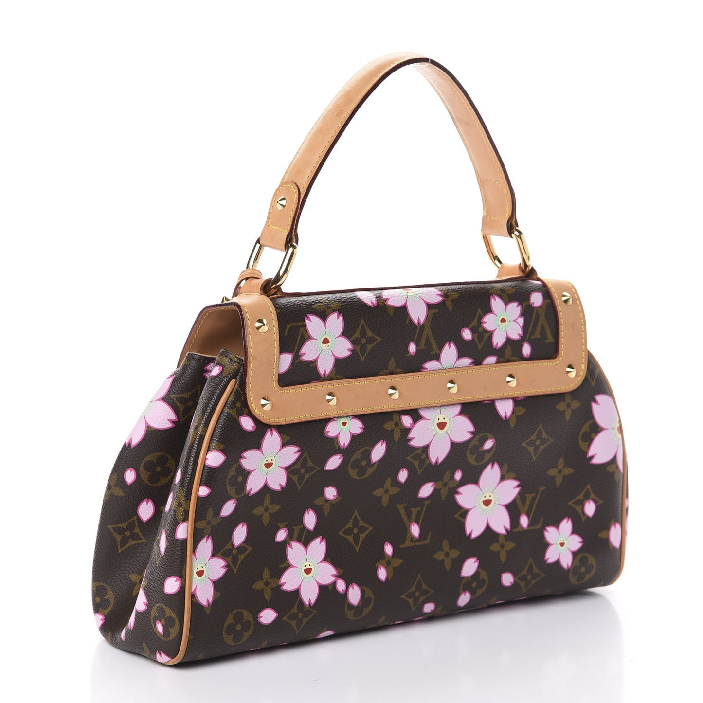 Monogram Cherry Blossom Sac Retro Bag Brown