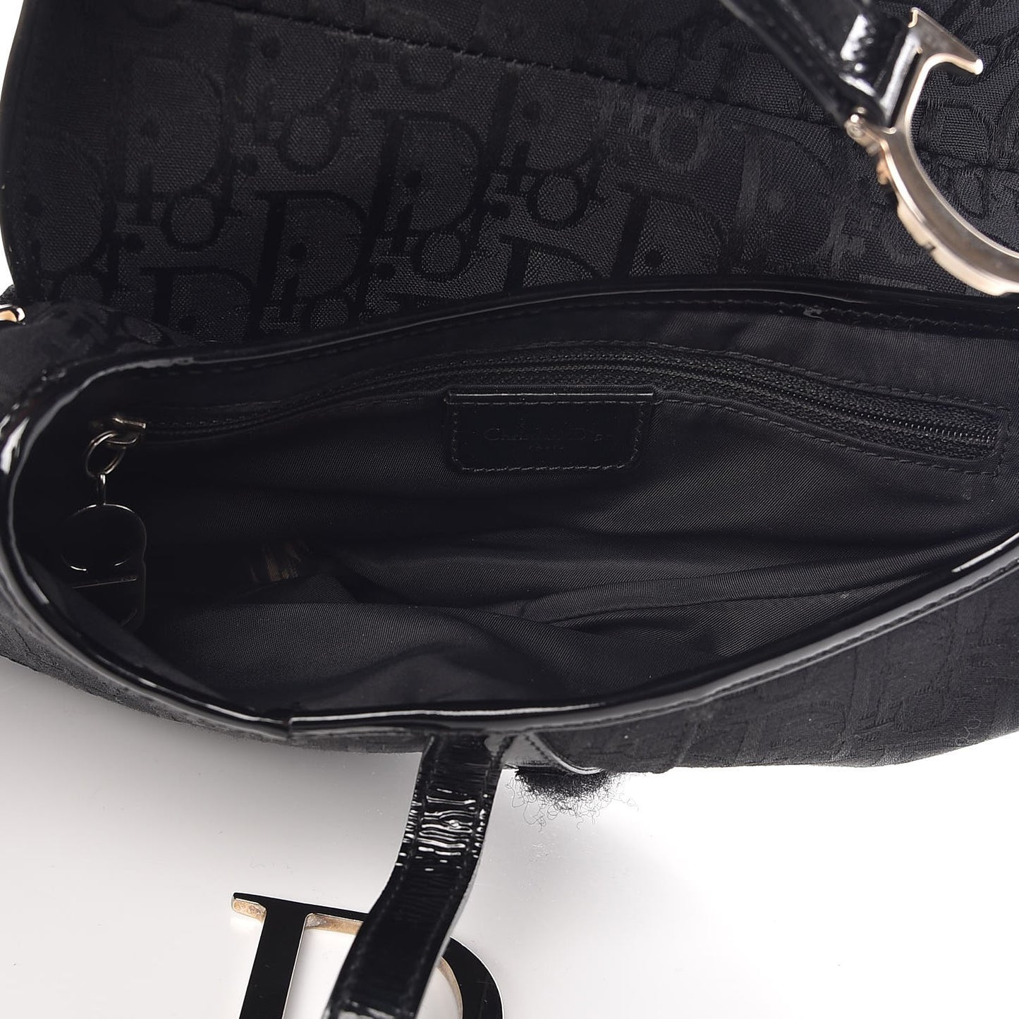 Monogram Saddle Bag Black