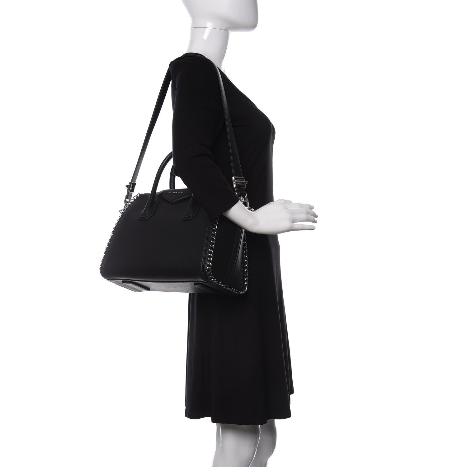 Givenchy Calfskin Small Chain Antigona Black 2 of 9