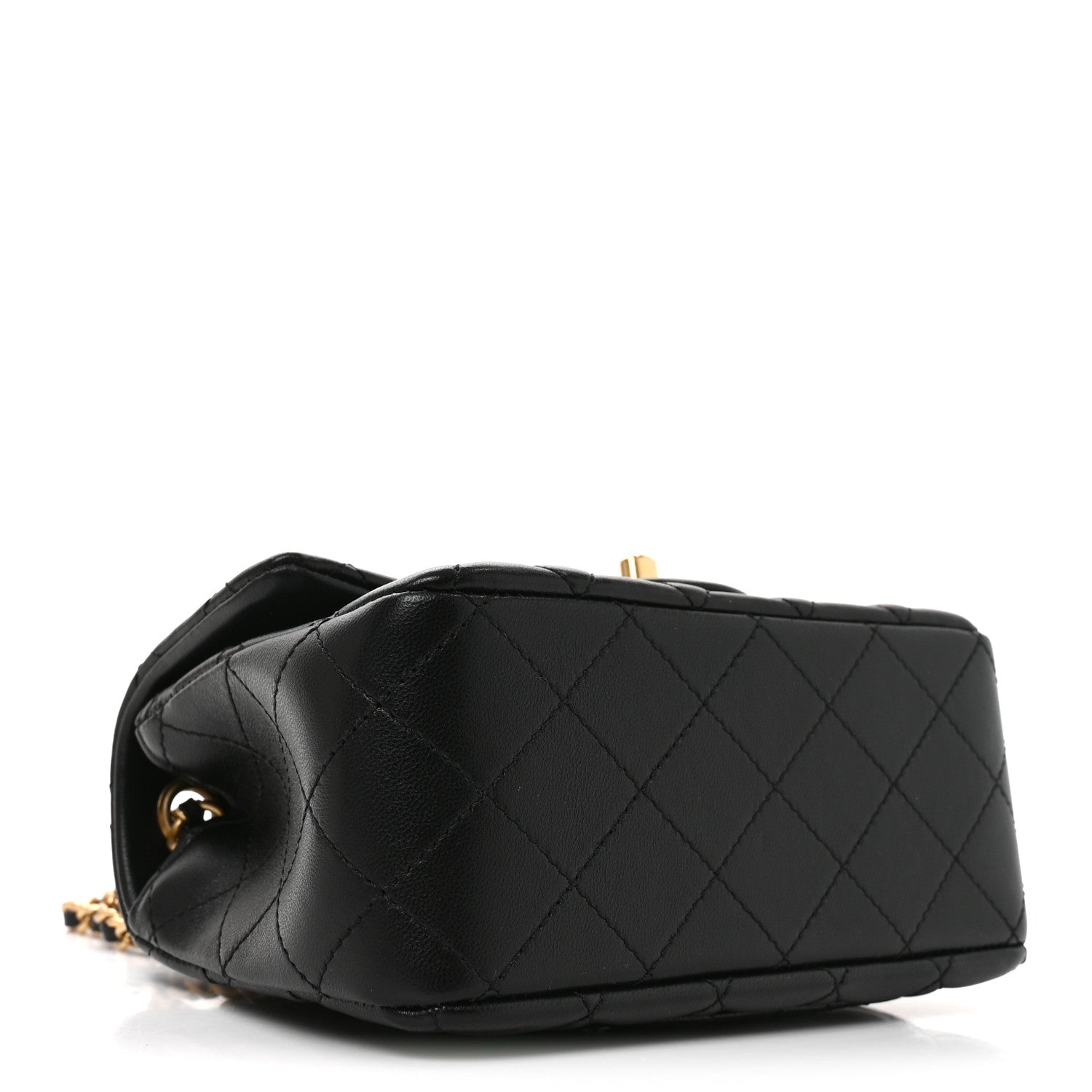 Chanel Lambskin Quilted Mini Pearl Crush Flap Black 4 of 11