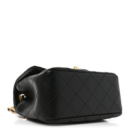 Chanel Lambskin Quilted Mini Pearl Crush Flap Black 4 of 11