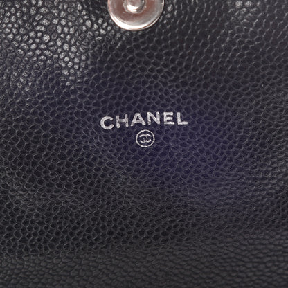 Chanel Caviar Half Moon Wallet On Chain WOC Black 6 of 10