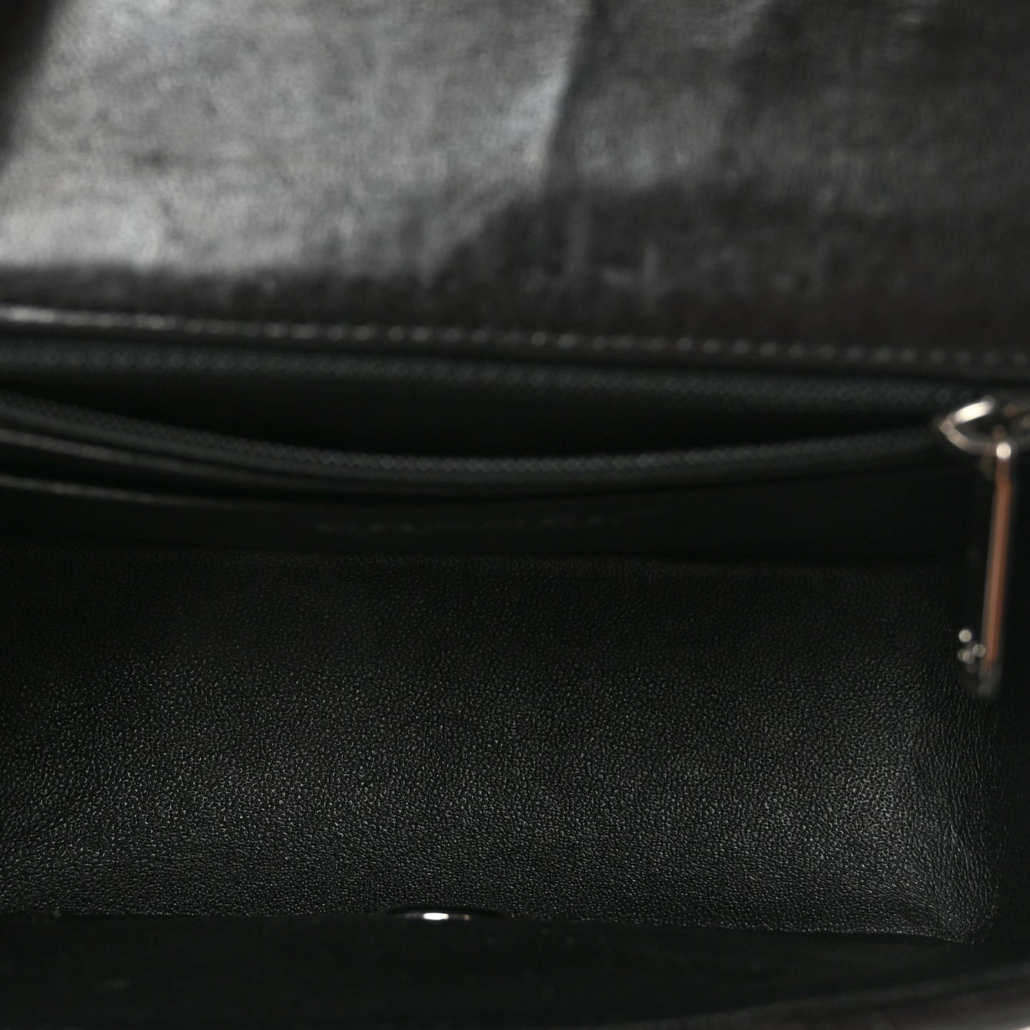 Lambskin Quilted Mini Square Flap Black