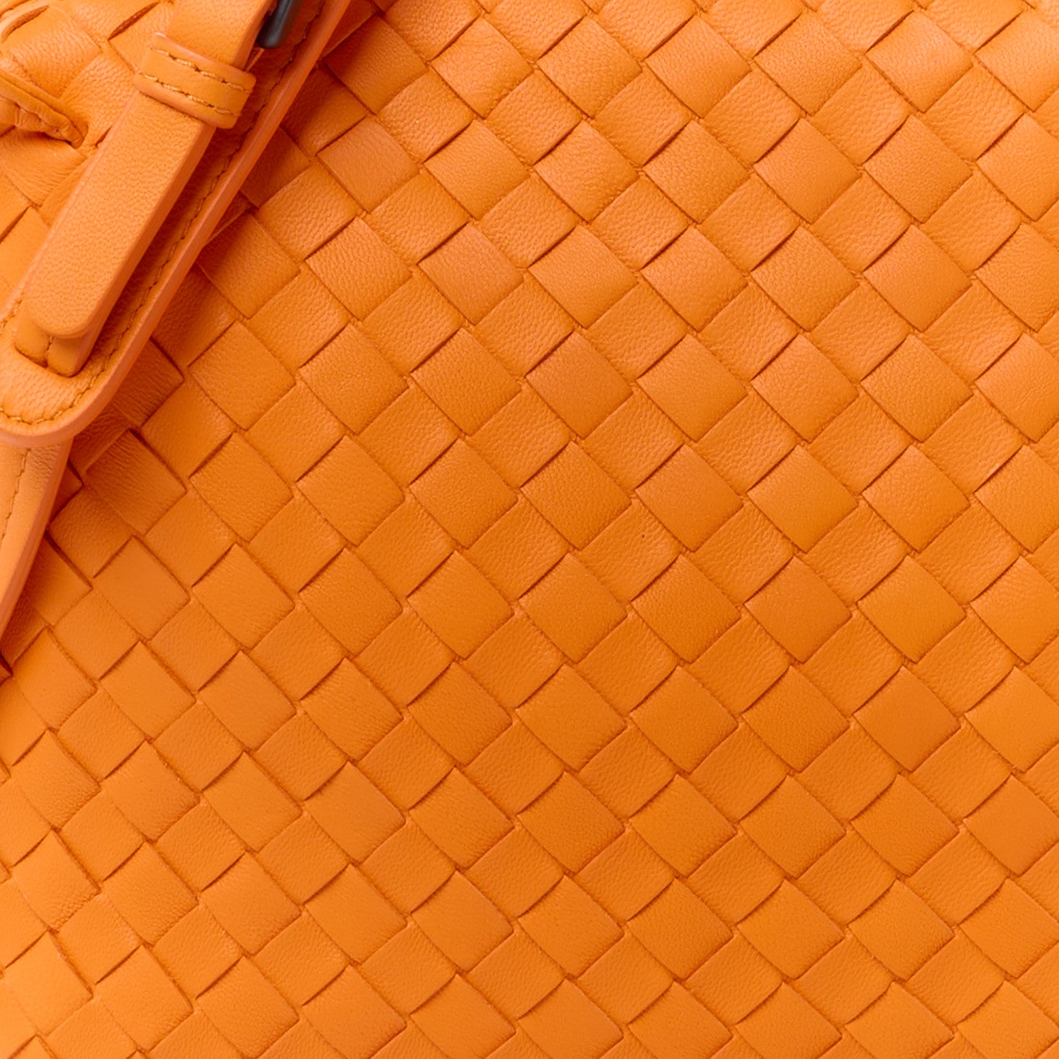 Bottega Veneta Nappa Intrecciato Nodini Crossbody Messenger Orange 9 of 11