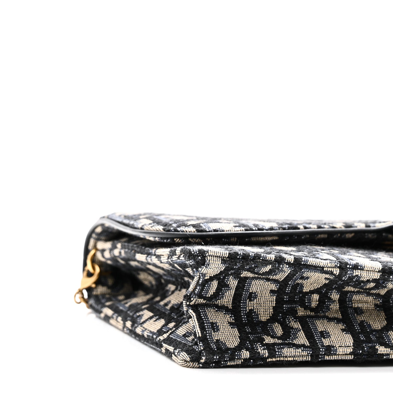 Christian Dior Oblique Saddle Chain Pouch Blue 8 of 9