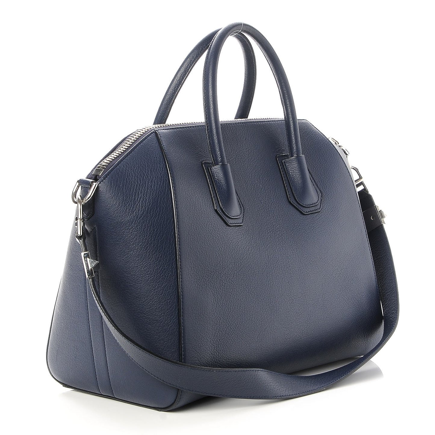 Sugar Goatskin Medium Antigona Navy